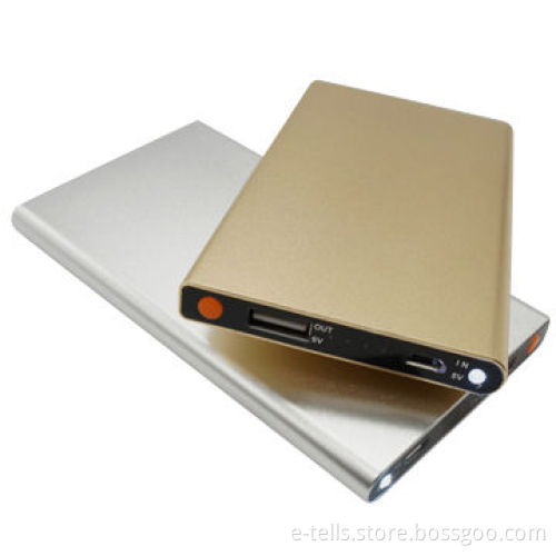 Aluminium Alloy Metal Fashion Style Private Mould Slim Power Bank
